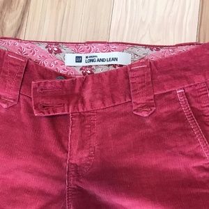 Pink corduroy pants